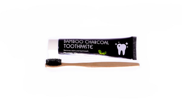 Bamboo Charcoal Toothpaste with Bamboo Toothbrush