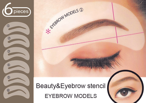 Simply Spoiled Eyebrow Model Stencils