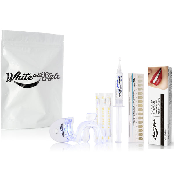 Special Sparkle White Teeth Whitening Kit w/Charcoal Toothpaste & Free Gift